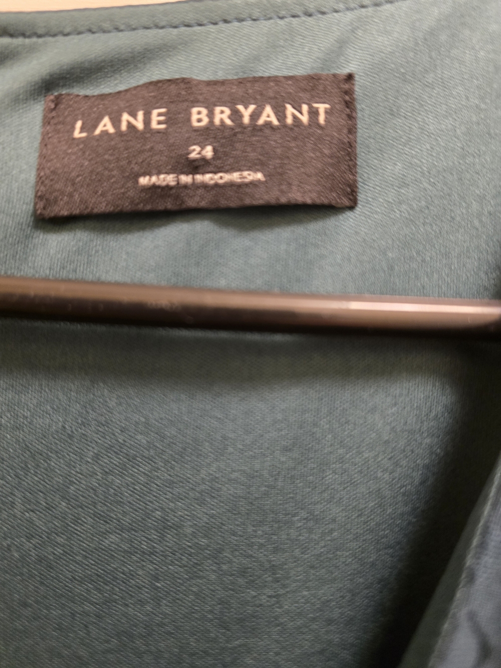 Lane Bryant Emerald Green Ruffle Wrap Midi Dress Plus Size 24 Homecoming Ready - Picture 5 of 9
